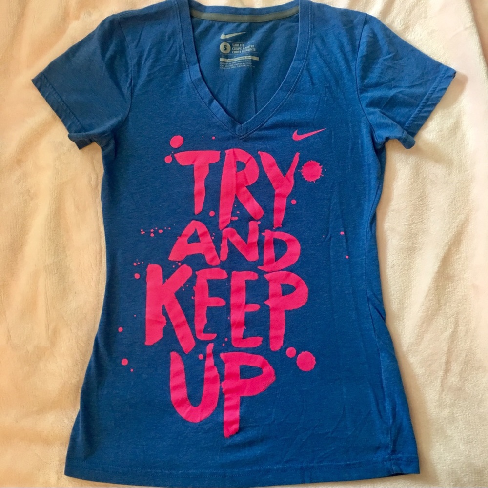 Nike Try and Keep Up Slim Fit Small T-Shirt